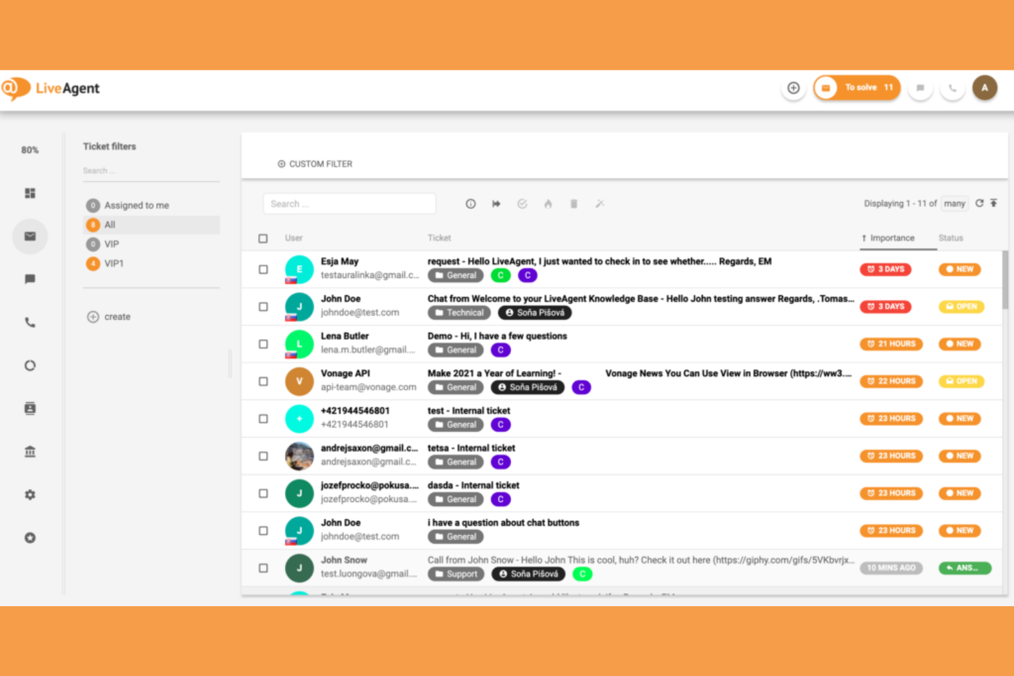 LiveAgent screenshot - 18 Freshdesk-Alternativen für 2026