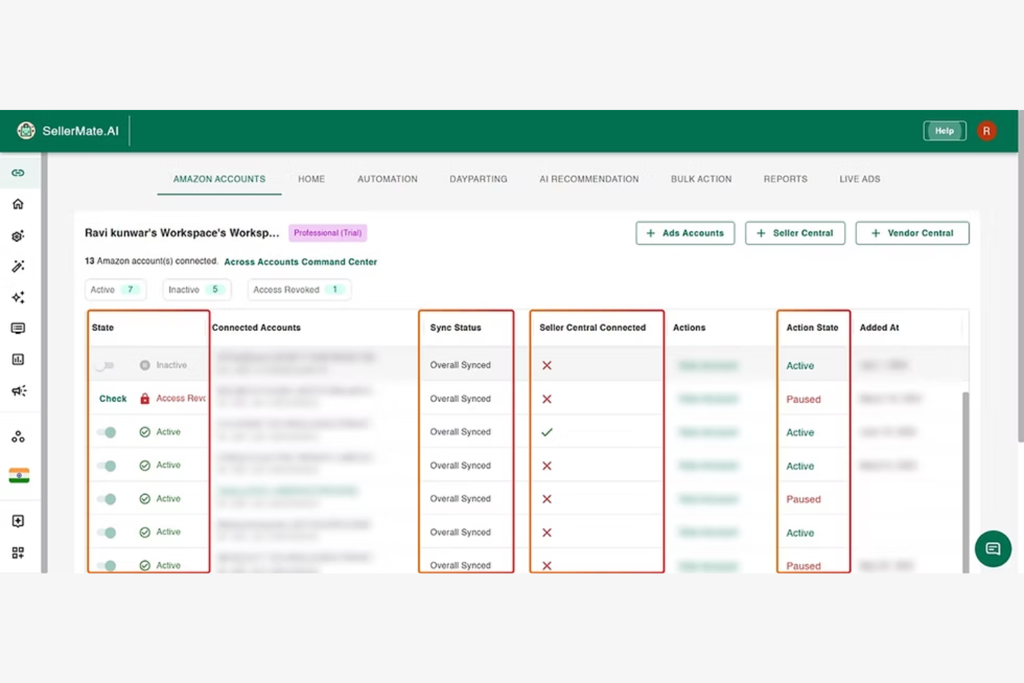 SellerMate.AI screenshot - 24 beste Amazon PPC Software-Lösungen für 2026 ausgewählt