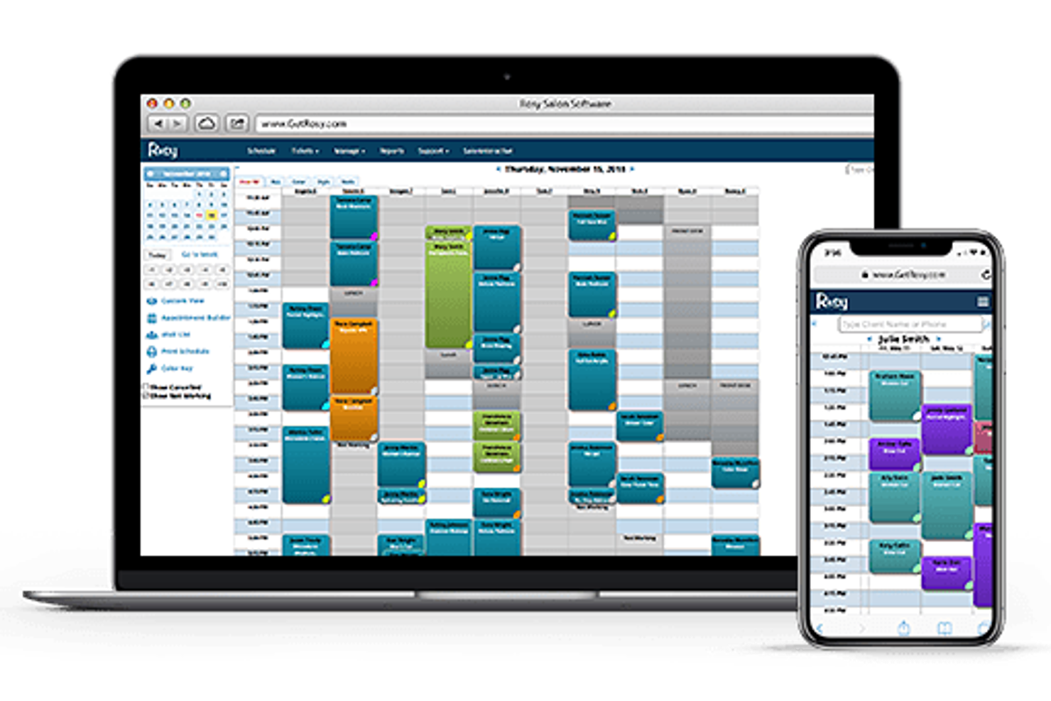 Rosy Salon Software screenshot - 13 meilleurs logiciels de caisse pour spa évalués en 2026