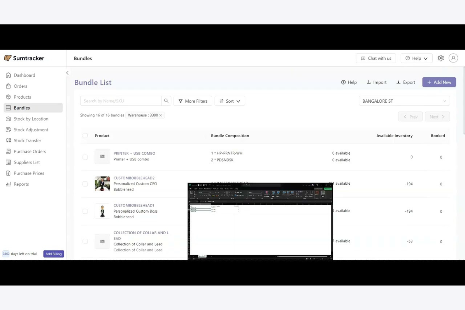 Sumtracker screenshot - 10 meilleurs logiciels gratuits de gestion des commandes pour 2026