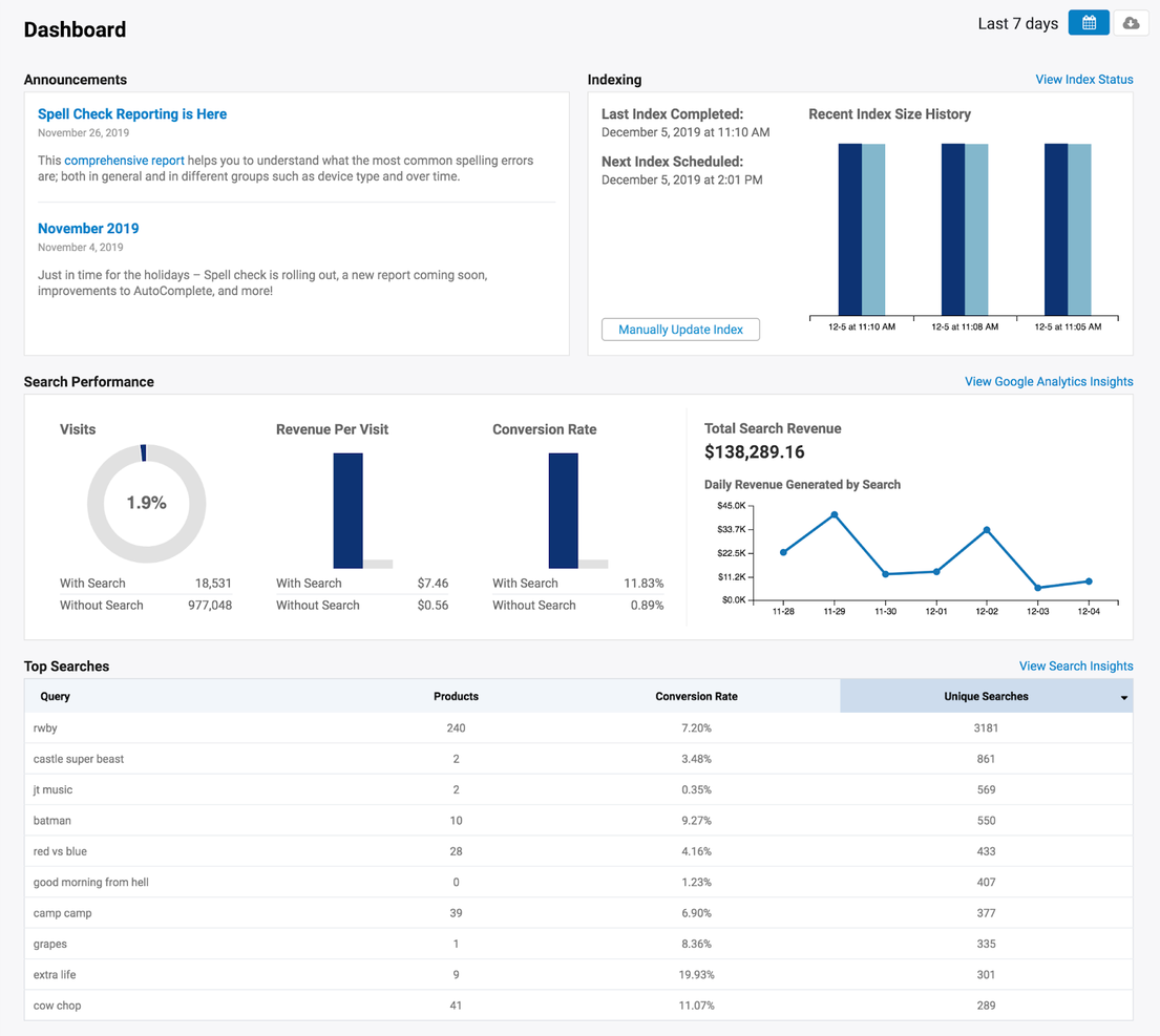 Searchspring screenshot - Die 10 besten E-Commerce-Suchsoftwares für 2026 im Vergleich