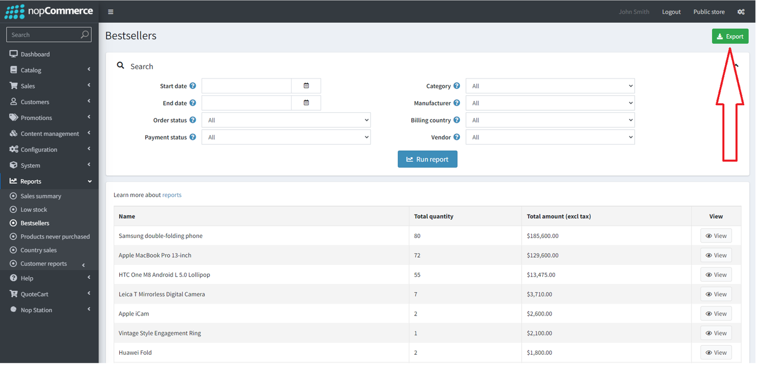 nopCommerce screenshot - 10 Meilleures Plateformes CMS E-commerce Classées pour 2026