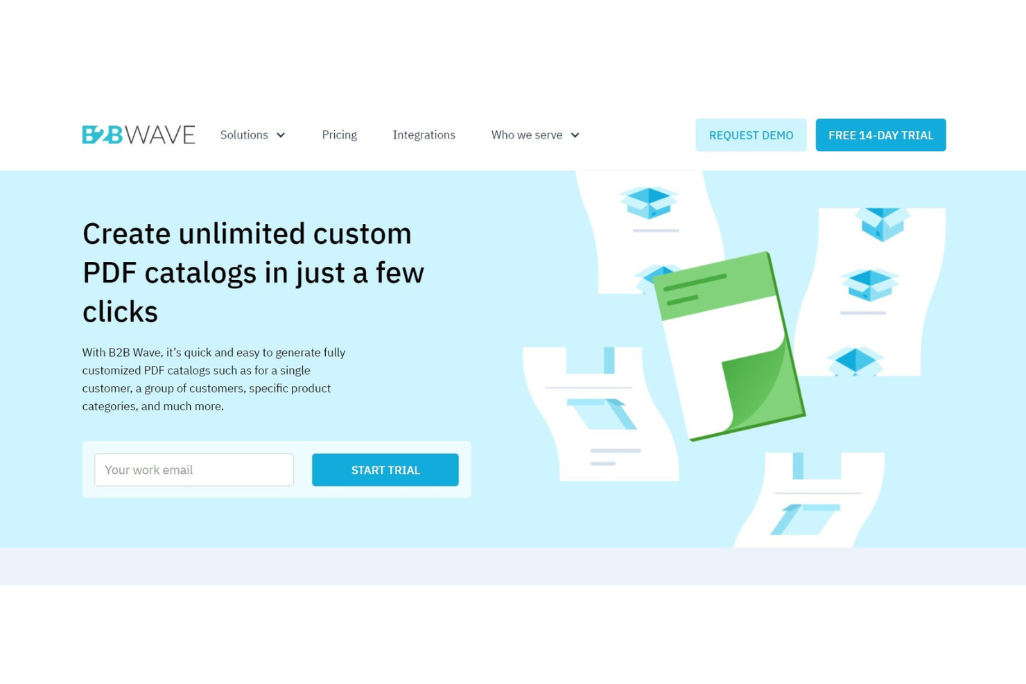 B2B Wave screenshot - Die 10 besten Katalogverwaltungssoftwares für 2026