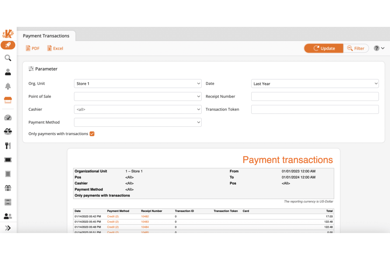 KORONA POS screenshot - I 10 migliori sistemi POS per panetterie nel 2026