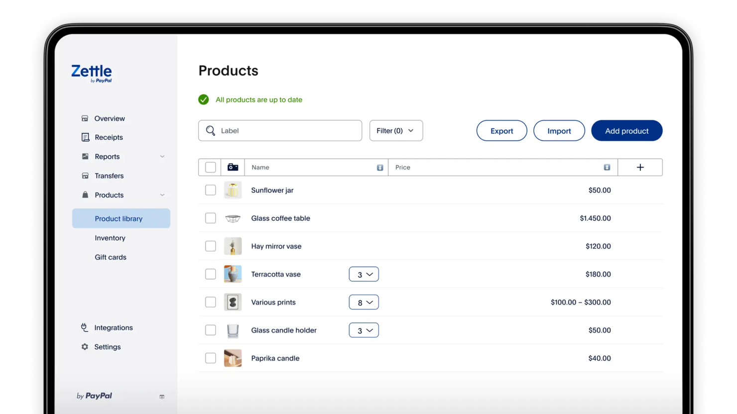 PayPal POS screenshot - Los 10 Mejores Sistemas de Punto de Venta Integrados para tu Tienda en 2026