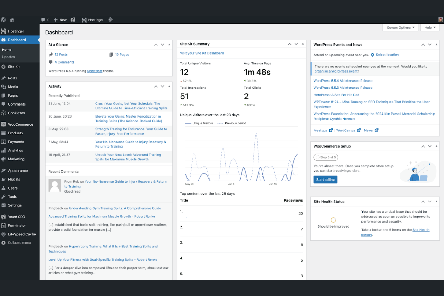 Hostinger Website Builder screenshot - 10 Mejores Alternativas a Webflow Seleccionadas para 2026