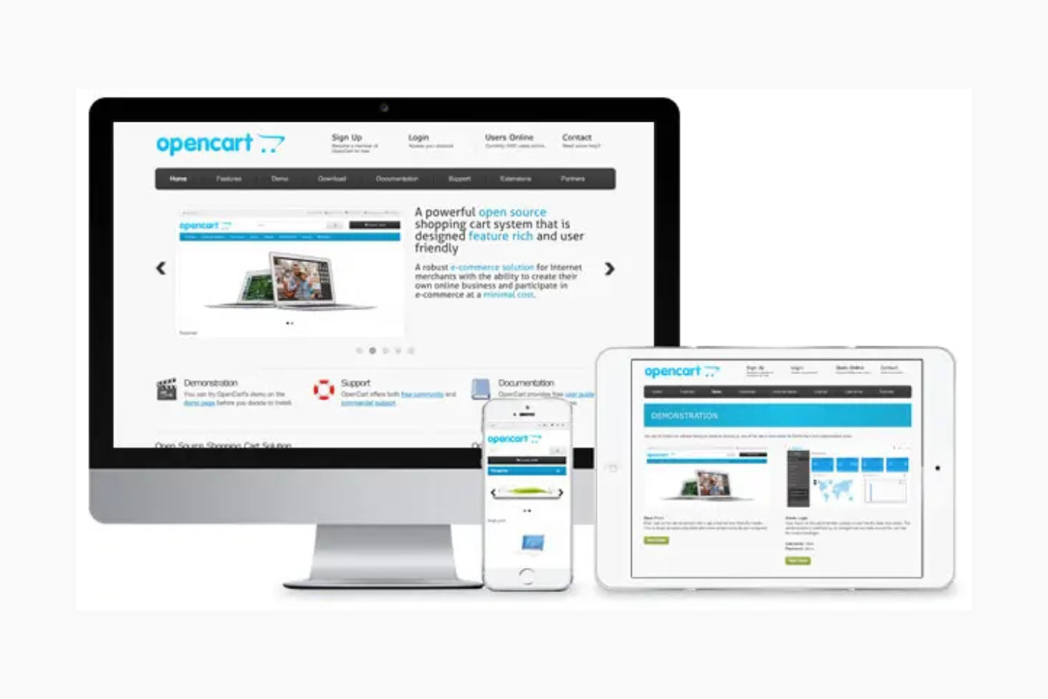 OpenCart screenshot - 10 Mejores Alternativas a WooCommerce para 2026