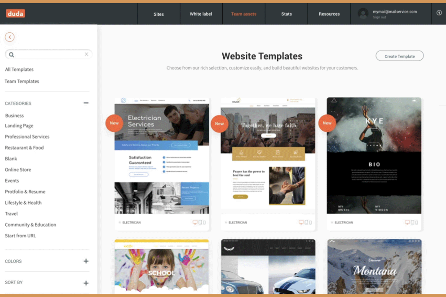 Duda screenshot - 10 Mejores Alternativas a Webflow Seleccionadas para 2026
