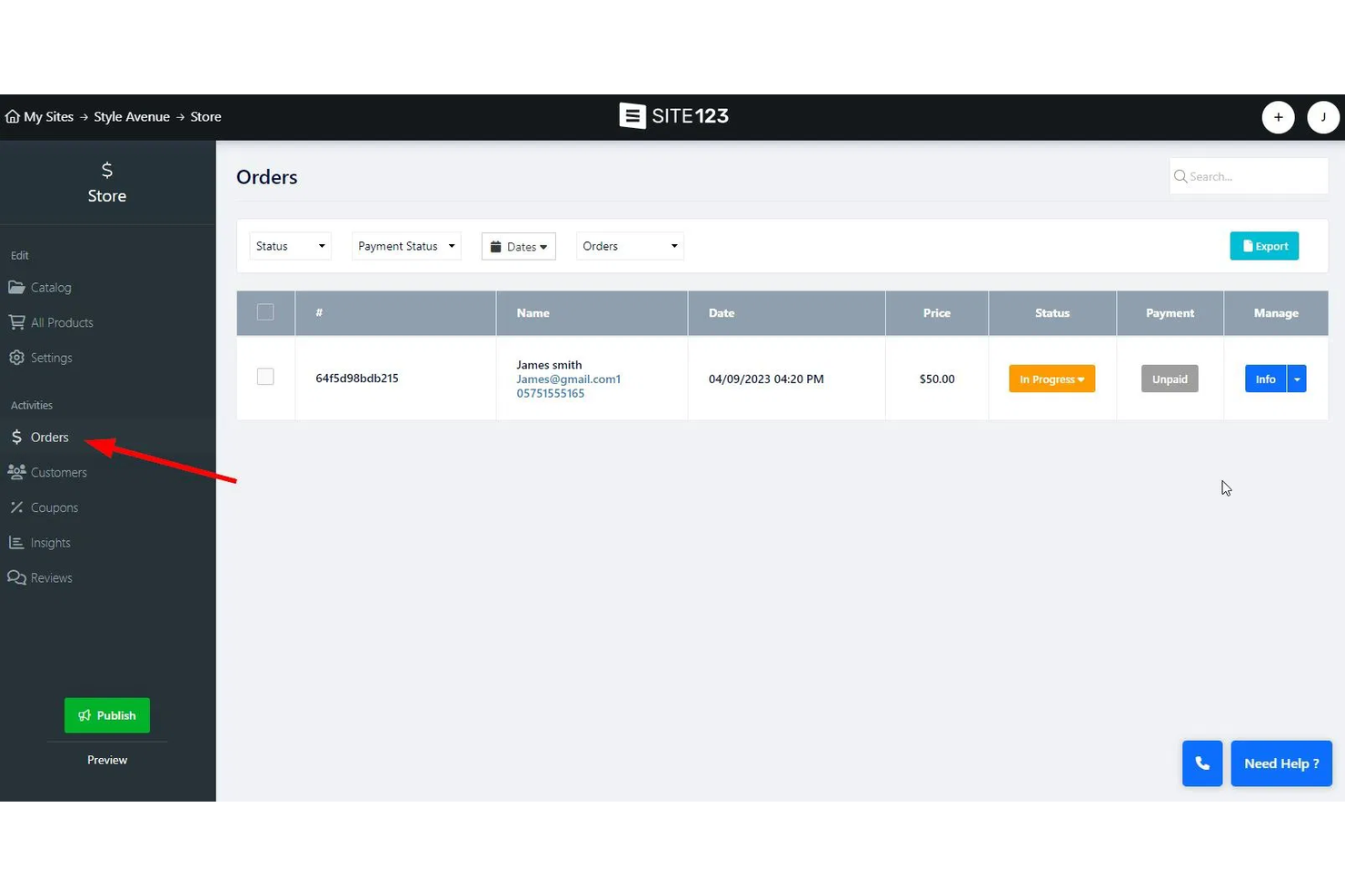 SITE123 screenshot - 10 Mejores Creadores de Sitios Web de Comercio Electrónico para 2026