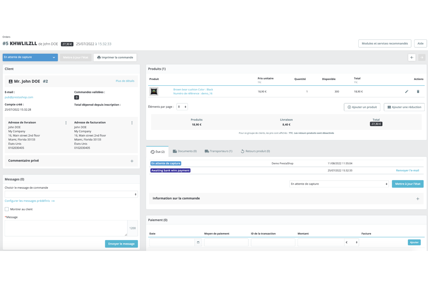 PrestaShop screenshot - 10 Mejores Creadores de Sitios Web de Comercio Electrónico para 2026