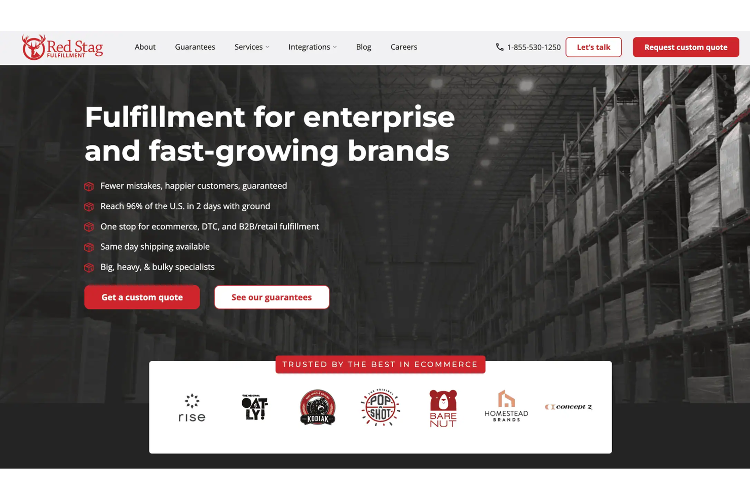 Red Stag Fulfillment screenshot - Los 10 Mejores Software de Gestión de Pedidos Clasificados para 2026