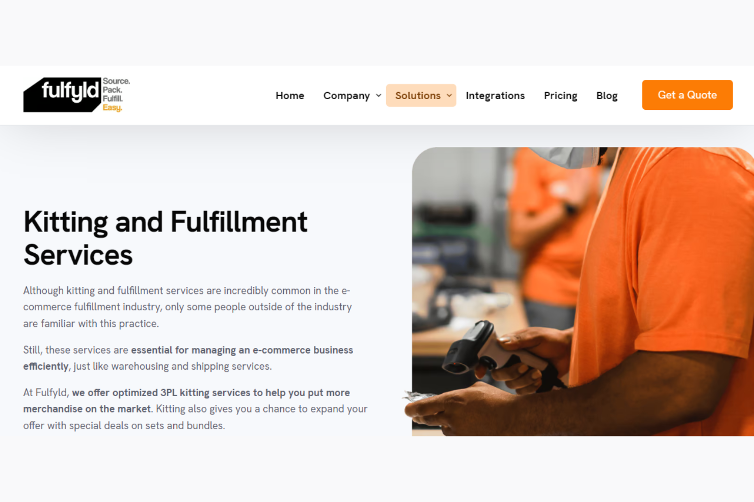 Fulfyld screenshot - 10 Migliori Soluzioni di Kitting e Fulfillment per il 2026