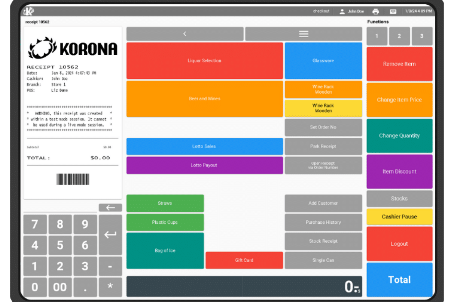 KORONA POS screenshot - Los 10 Mejores Programas de Punto de Venta para Pequeñas Empresas en 2026