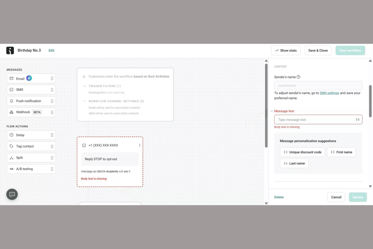 Omnisend screenshot - 10 Migliori Strumenti Gratuiti di Marketing per l’E-commerce nel 2026