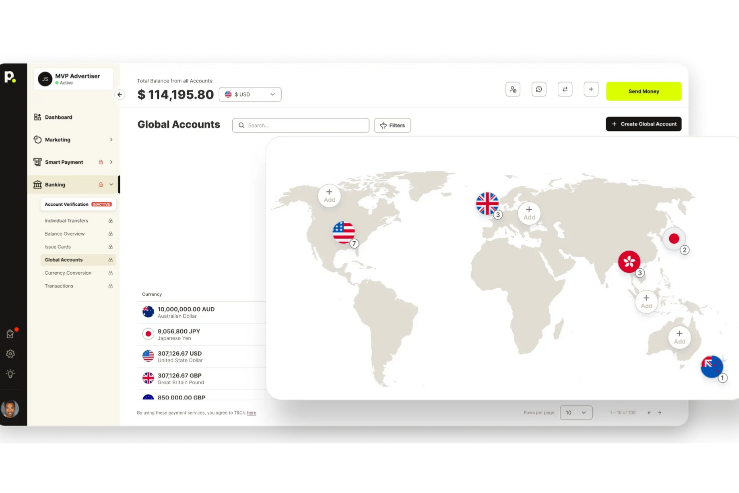 Payouts screenshot - 10 Mejores Servicios de Cuenta Mercantil para Comercio Electrónico en 2026