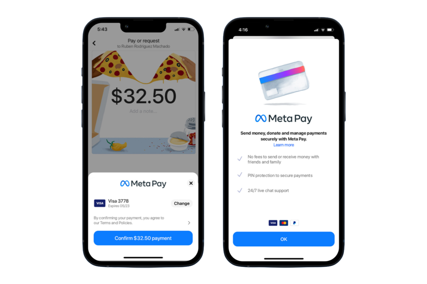 Meta Pay screenshot - 12 migliori alternative a Venmo nel 2026