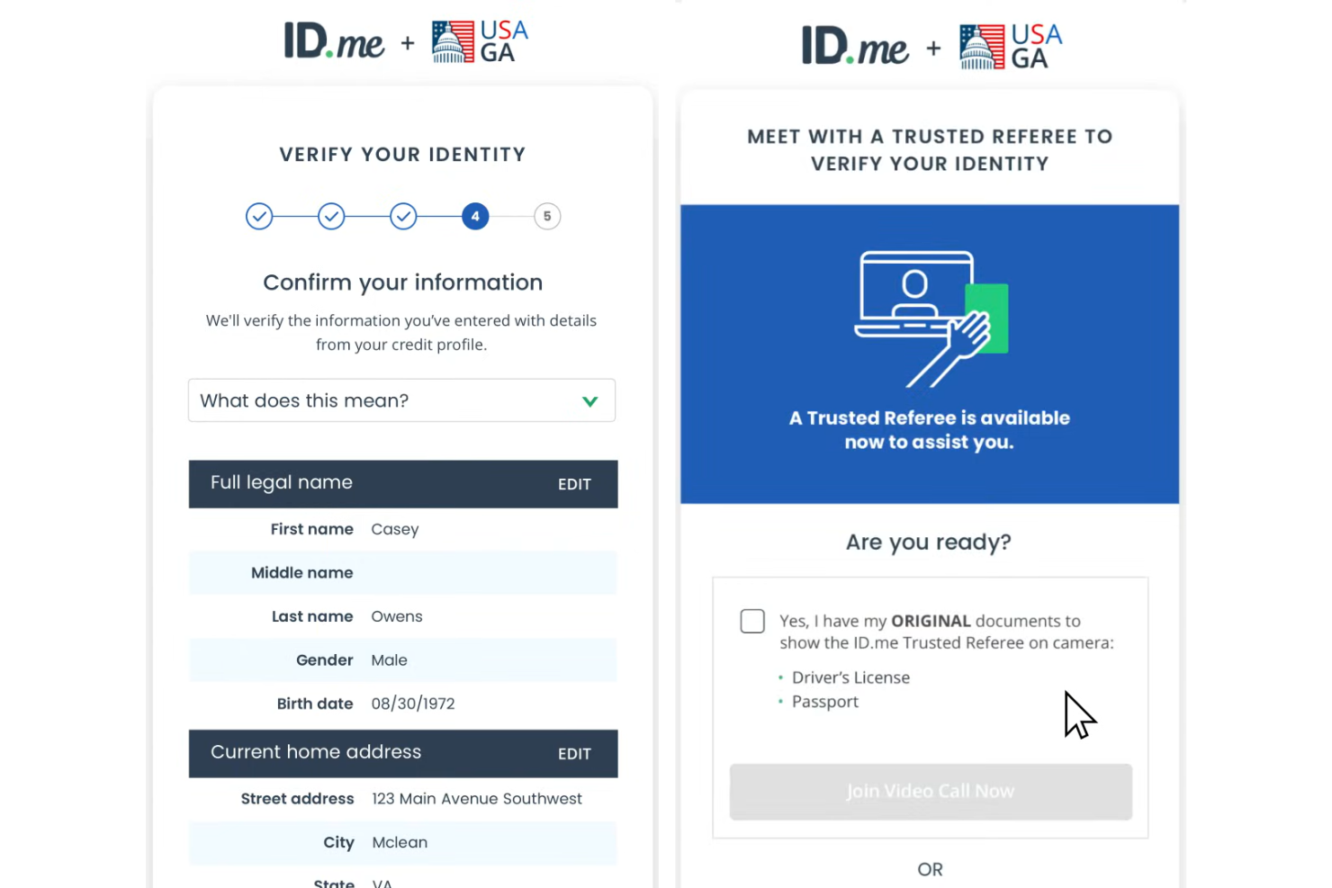 ID.me screenshot - 10 Software di Verifica dell’Età nel 2026