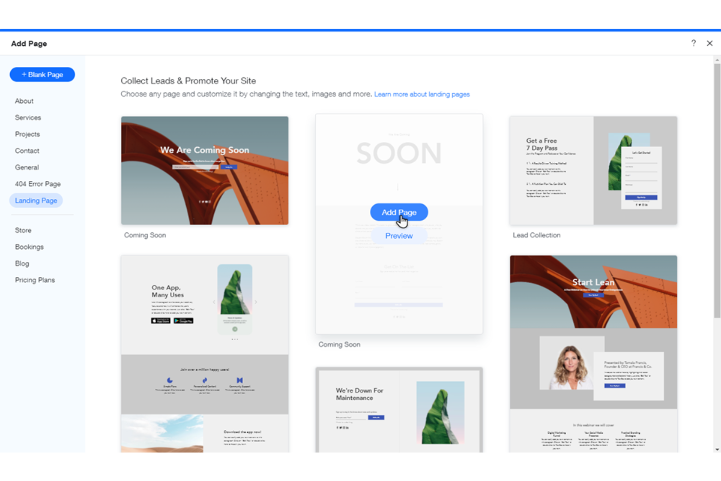 Wix screenshot - 10 Herramientas Gratuitas para Crear Páginas de Aterrizaje en 2026