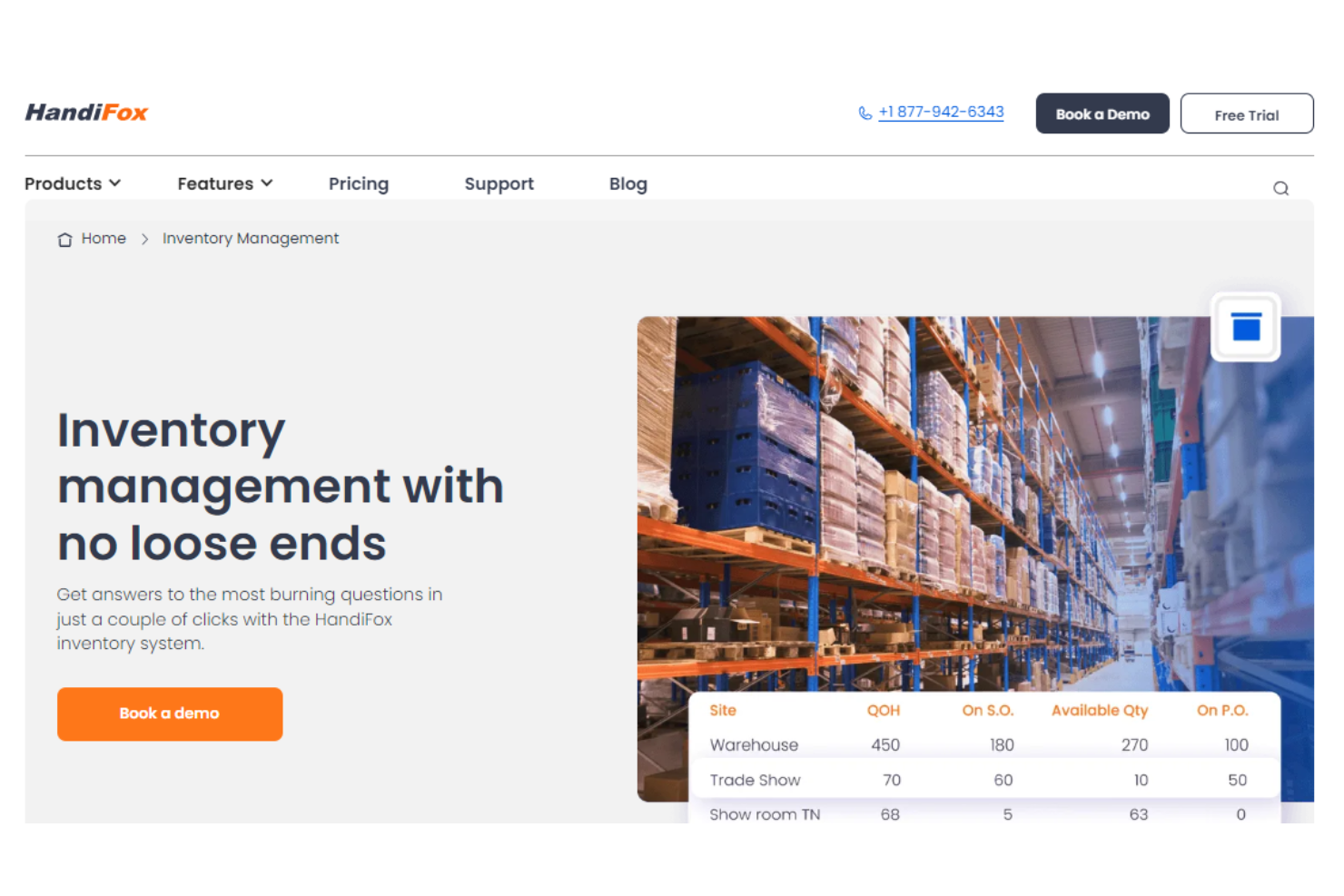 HandiFox screenshot - 10 migliori strumenti mobili per la gestione dell’inventario del 2026