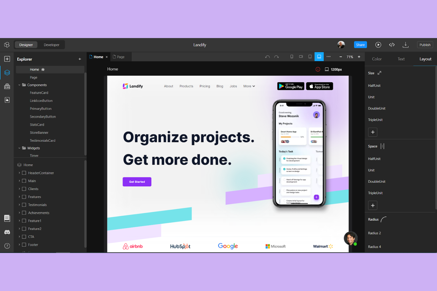 TeleportHQ screenshot - Le 10 migliori alternative a Webflow selezionate per il 2026