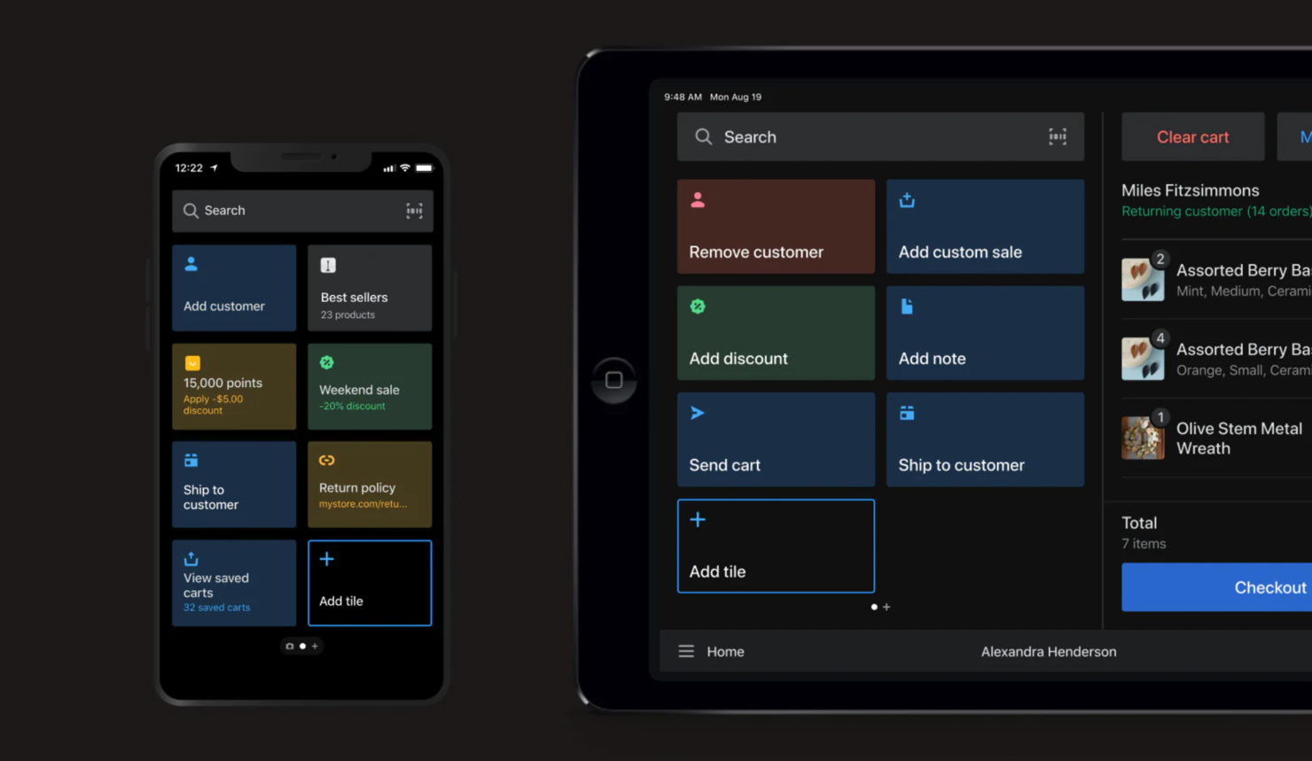 Shopify POS screenshot - Los 10 Mejores Terminales POS, Clasificados y Reseñados para 2026