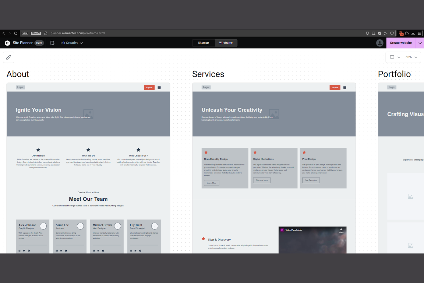 Elementor screenshot - 10 Mejores Alternativas a Webflow Seleccionadas para 2026