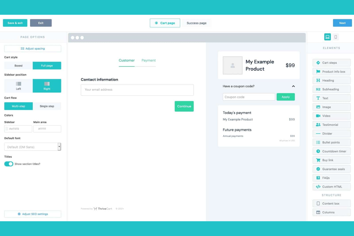 ThriveCart screenshot - Le 10 migliori alternative a Gumroad scelte per il 2026