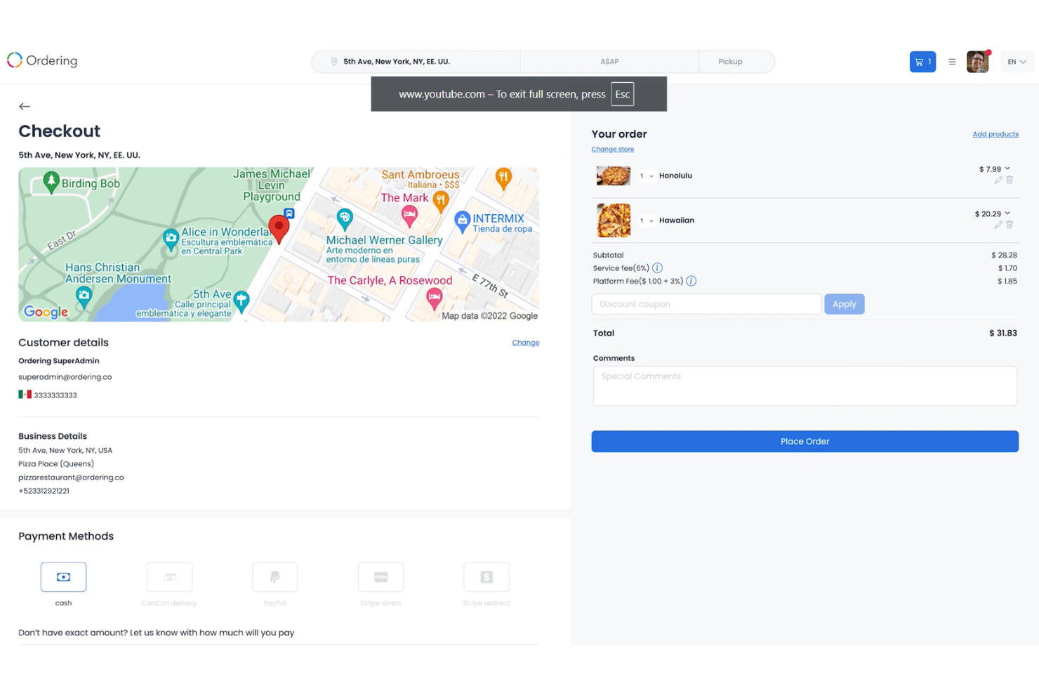 Ordering.co screenshot - I 13 Migliori Sistemi di Ordinazione Online Selezionati per il 2026