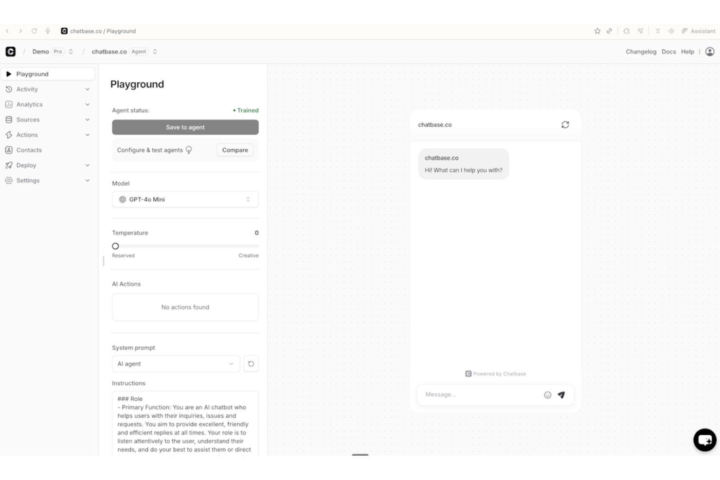 Chatbase screenshot - 10 Mejores Alternativas a Freshdesk para 2026