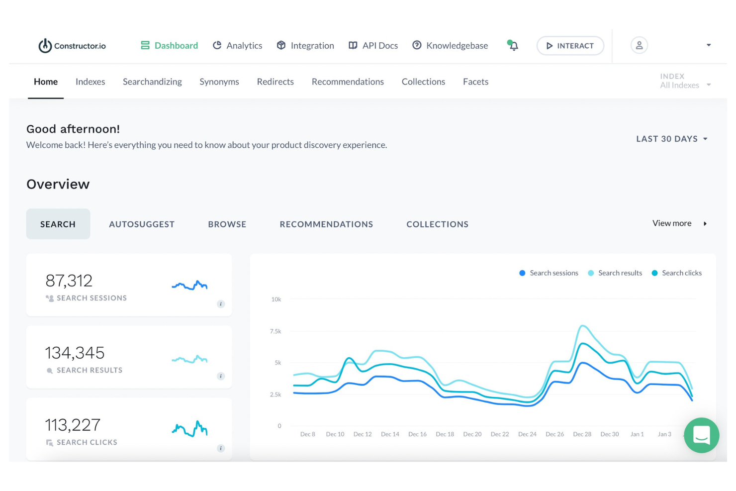 Constructor.io screenshot - Le 10 migliori soluzioni software per la personalizzazione dell’ecommerce selezionate per il 2026
