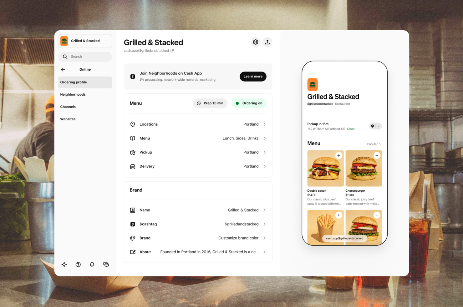 Square Online screenshot - 13 mejores sistemas de pedidos online seleccionados para 2026