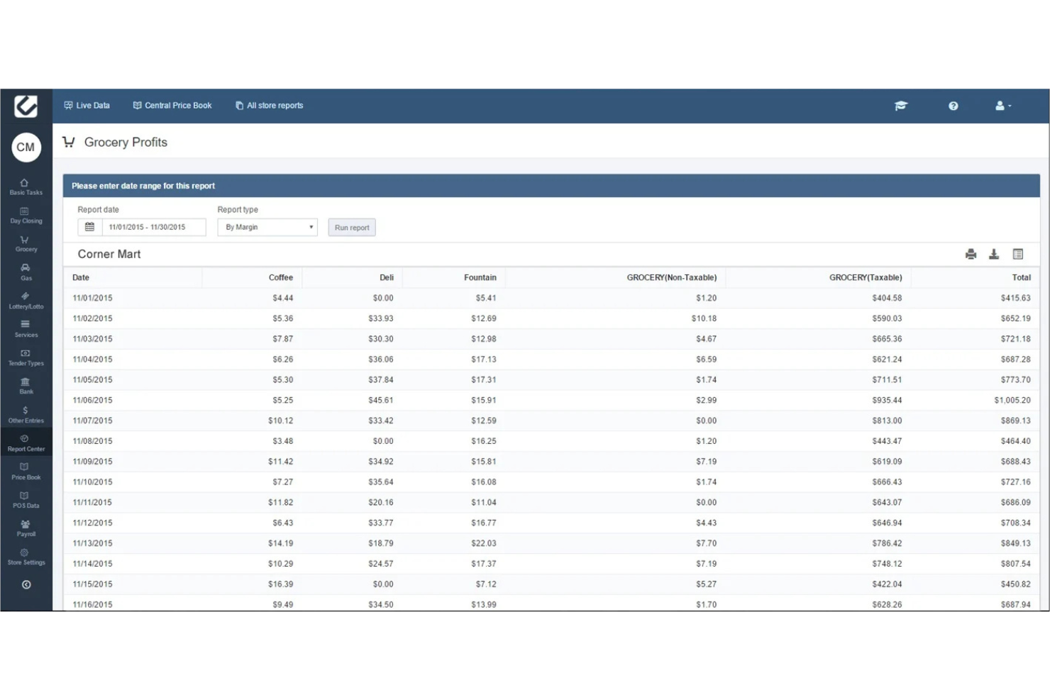 PDI CStore Essentials screenshot - Los 10 Mejores Sistemas POS para Tiendas de Conveniencia Analizados en 2026
