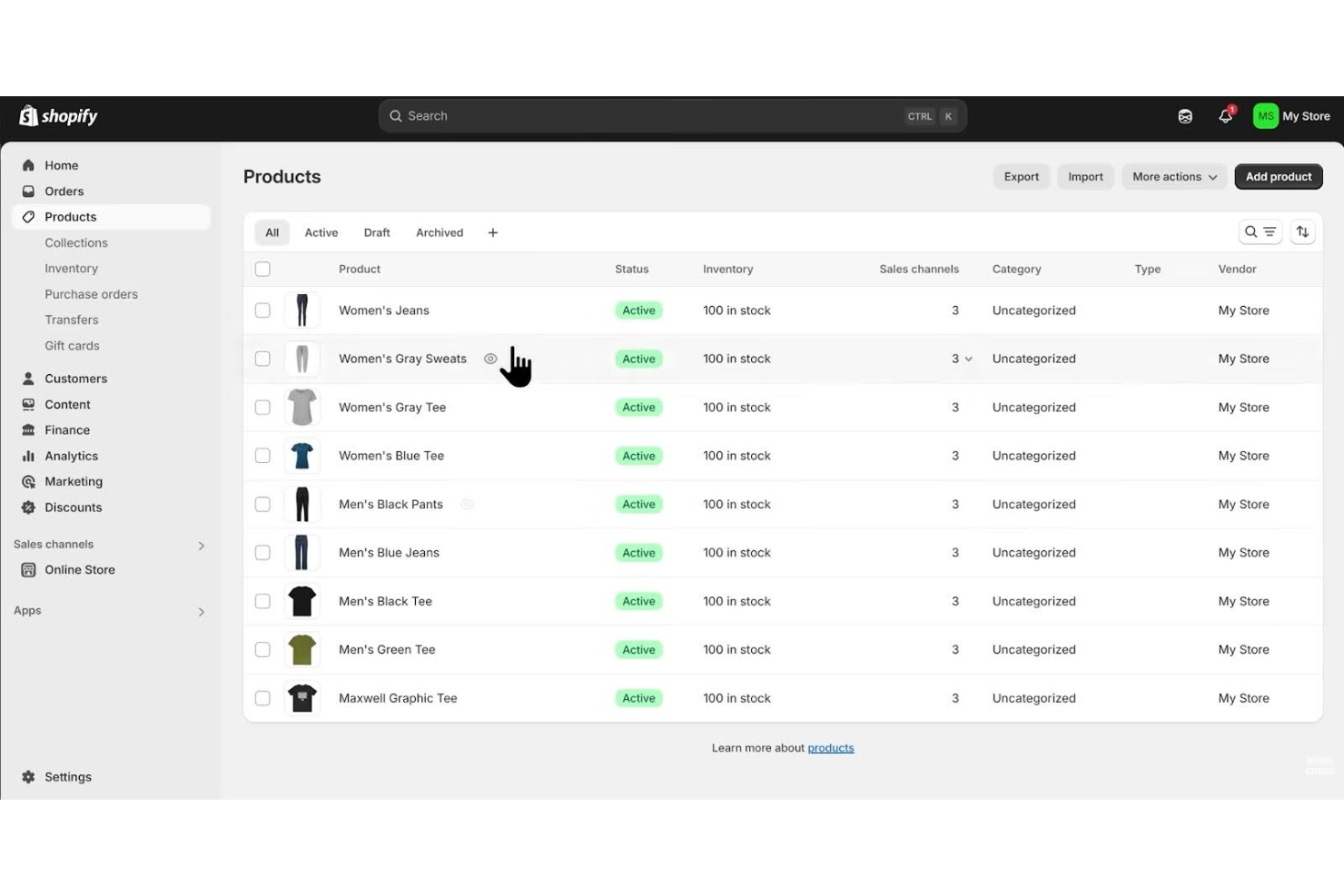 Shopify screenshot - Le 10 Migliori Piattaforme di Creazione Siti Ecommerce Gratis con Intelligenza Artificiale Recensite nel 2026