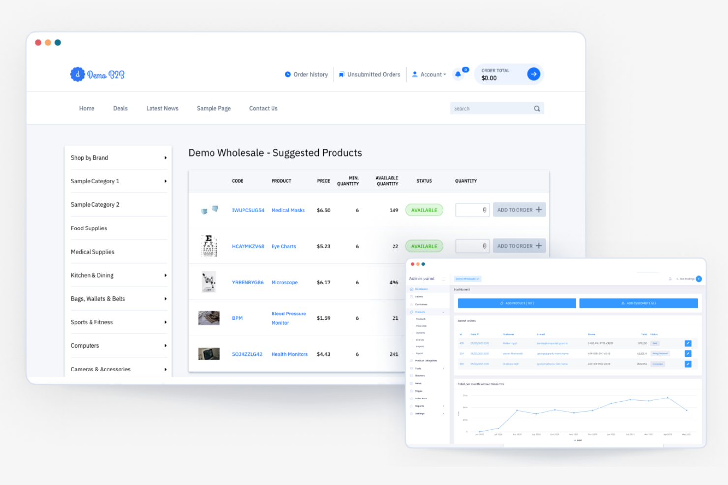 B2B Wave screenshot - Las 10 mejores aplicaciones de ecommerce B2B seleccionadas para 2026