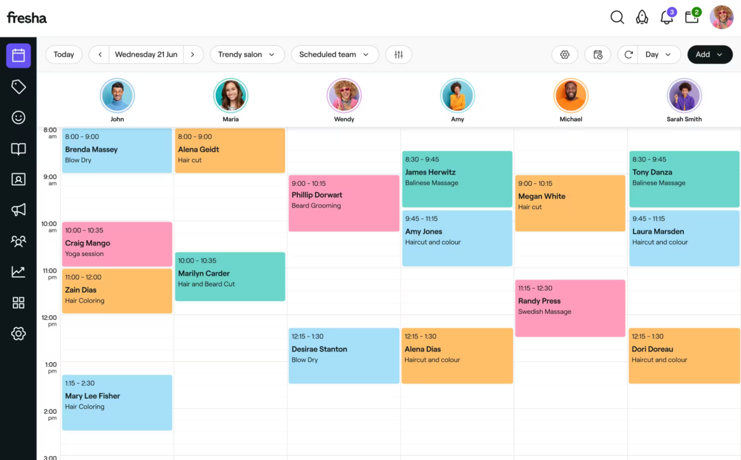 Fresha screenshot - Los 10 Mejores Programas para Salones de Belleza, Clasificados y Reseñados para 2026