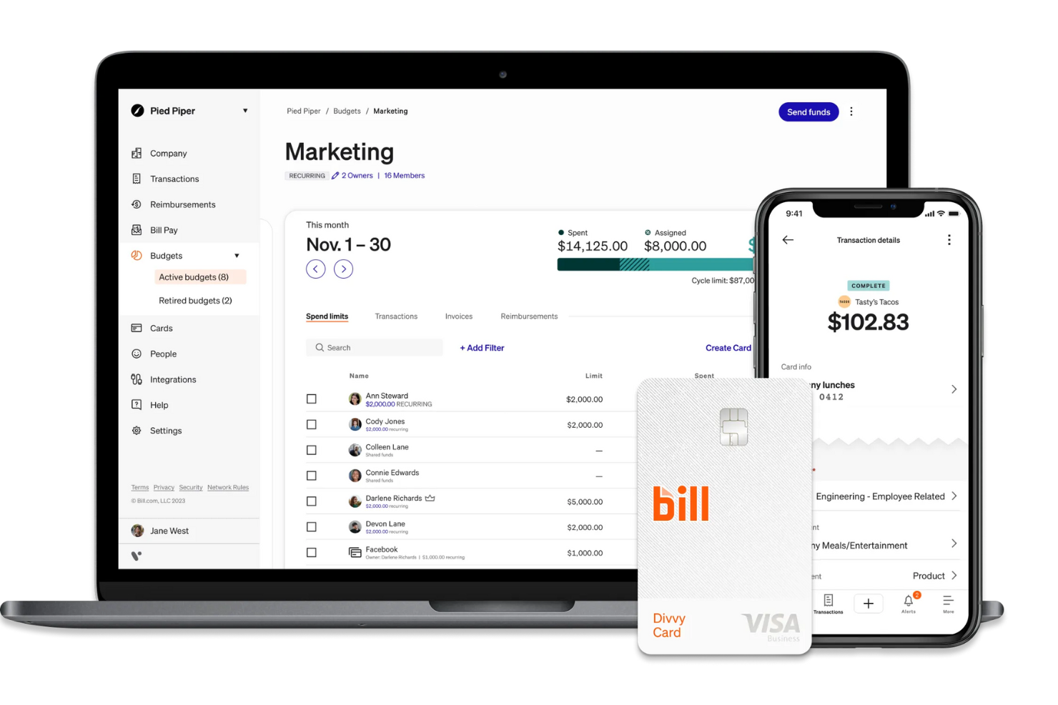 BILL screenshot - 10 Soluciones de Pago B2B para 2026