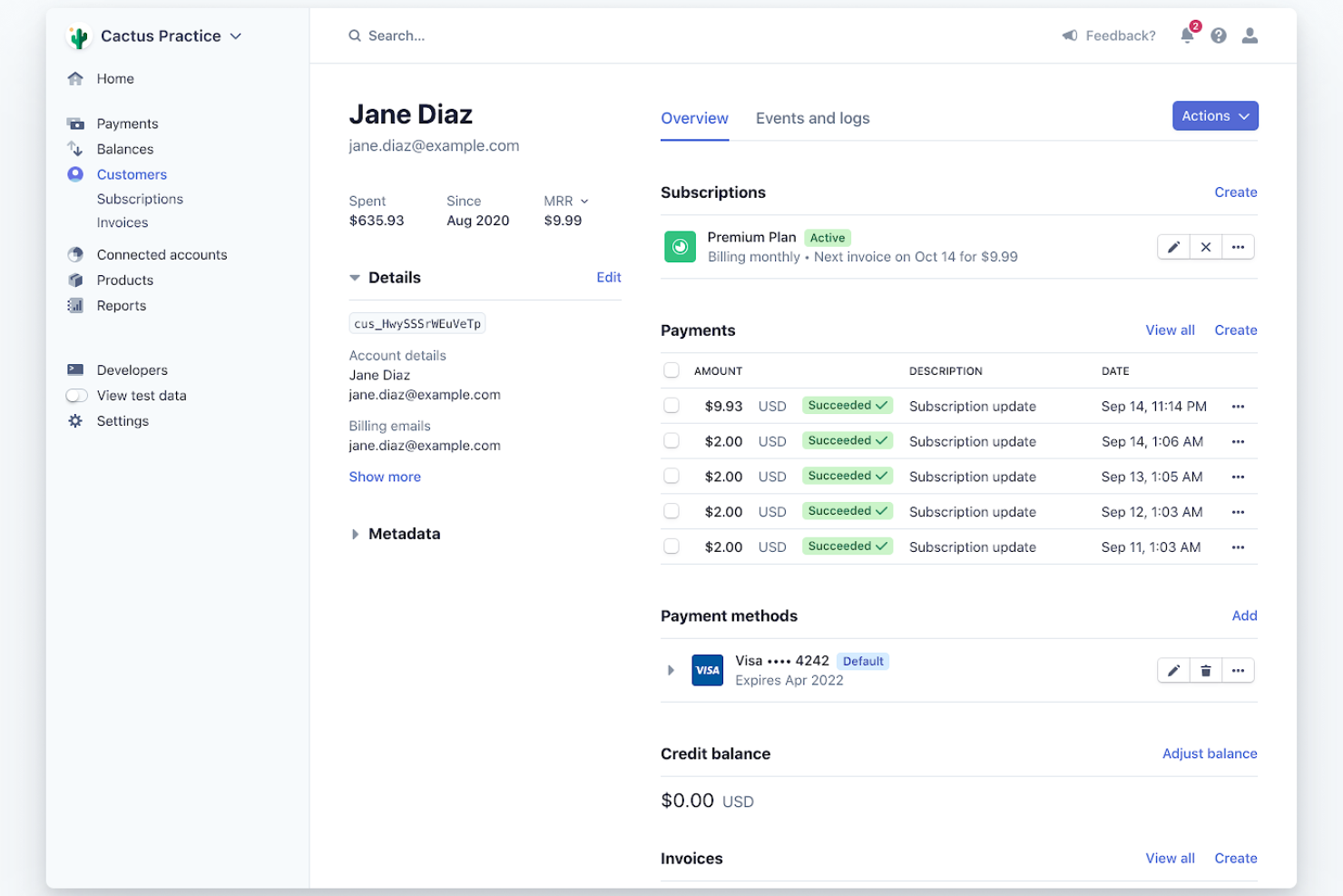 Stripe screenshot - 10 Soluciones de Pago B2B para 2026