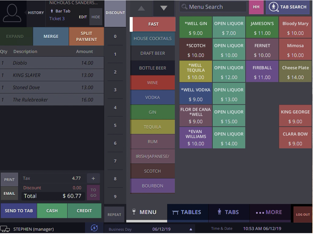 SmartTab screenshot - 10 Software POS per Bar da Scegliere nel 2026