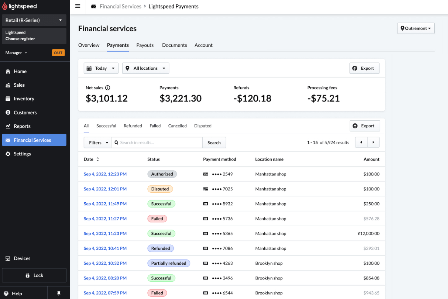 Lightspeed screenshot - 10 soluciones de pago para comercios seleccionadas para 2026
