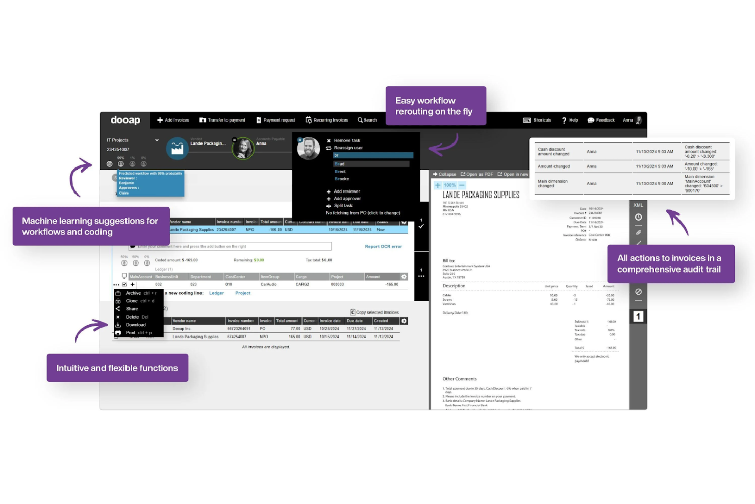 Dooap screenshot - 15 alternativas a AvidXchange para 2026