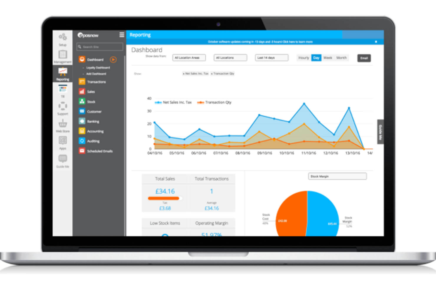 Epos Now screenshot - I 10 migliori software POS per spa recensiti nel 2026