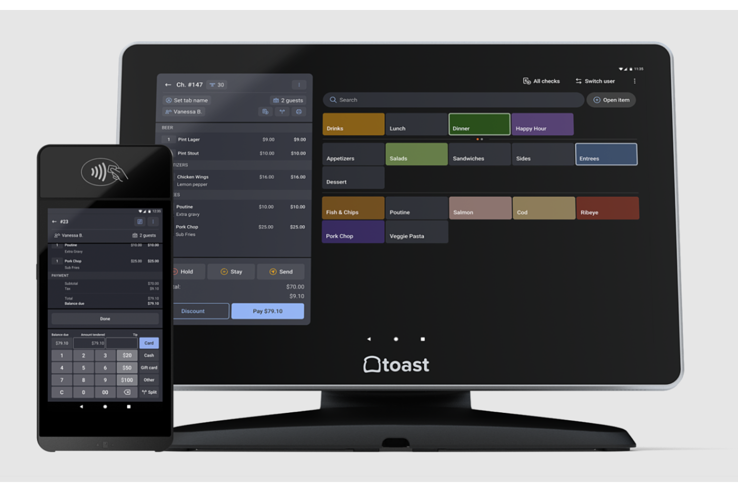 Toast screenshot - 10 Selecciones de Software de Punto de Venta para Bares en 2026