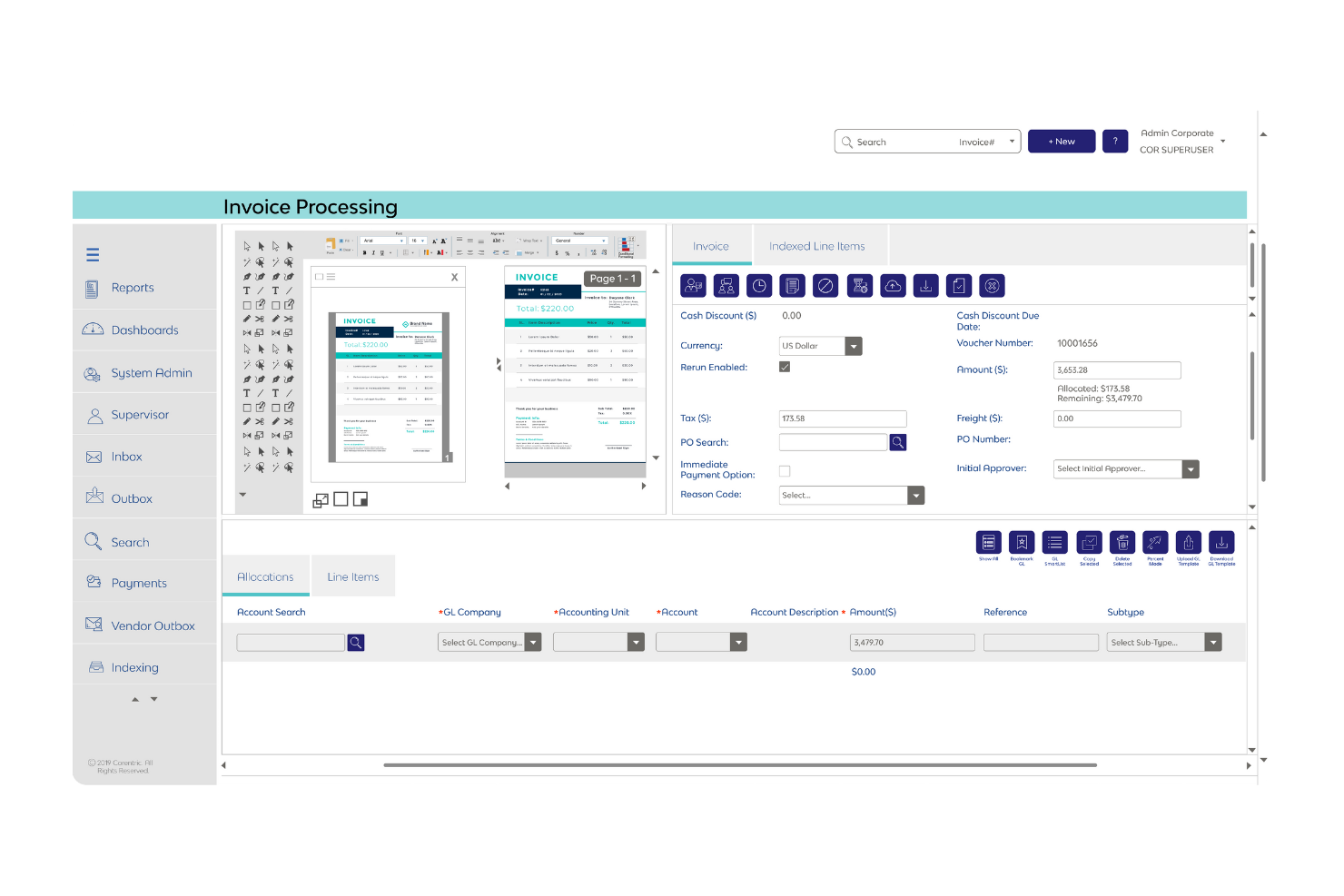 Corcentric screenshot - 10 Soluzioni di Pagamento B2B per il 2026