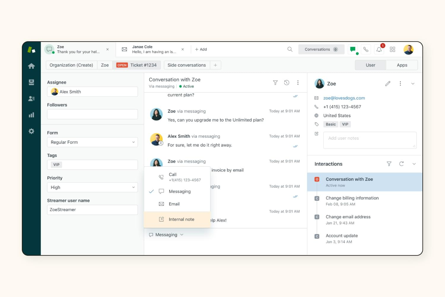 Zendesk screenshot - 10 alternative a HubSpot per il 2026