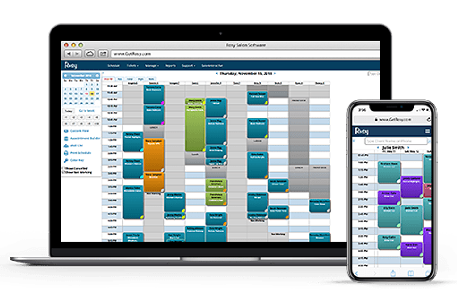 Rosy Salon Software screenshot - 13 Mejores Programas de Punto de Venta para Spas en 2026