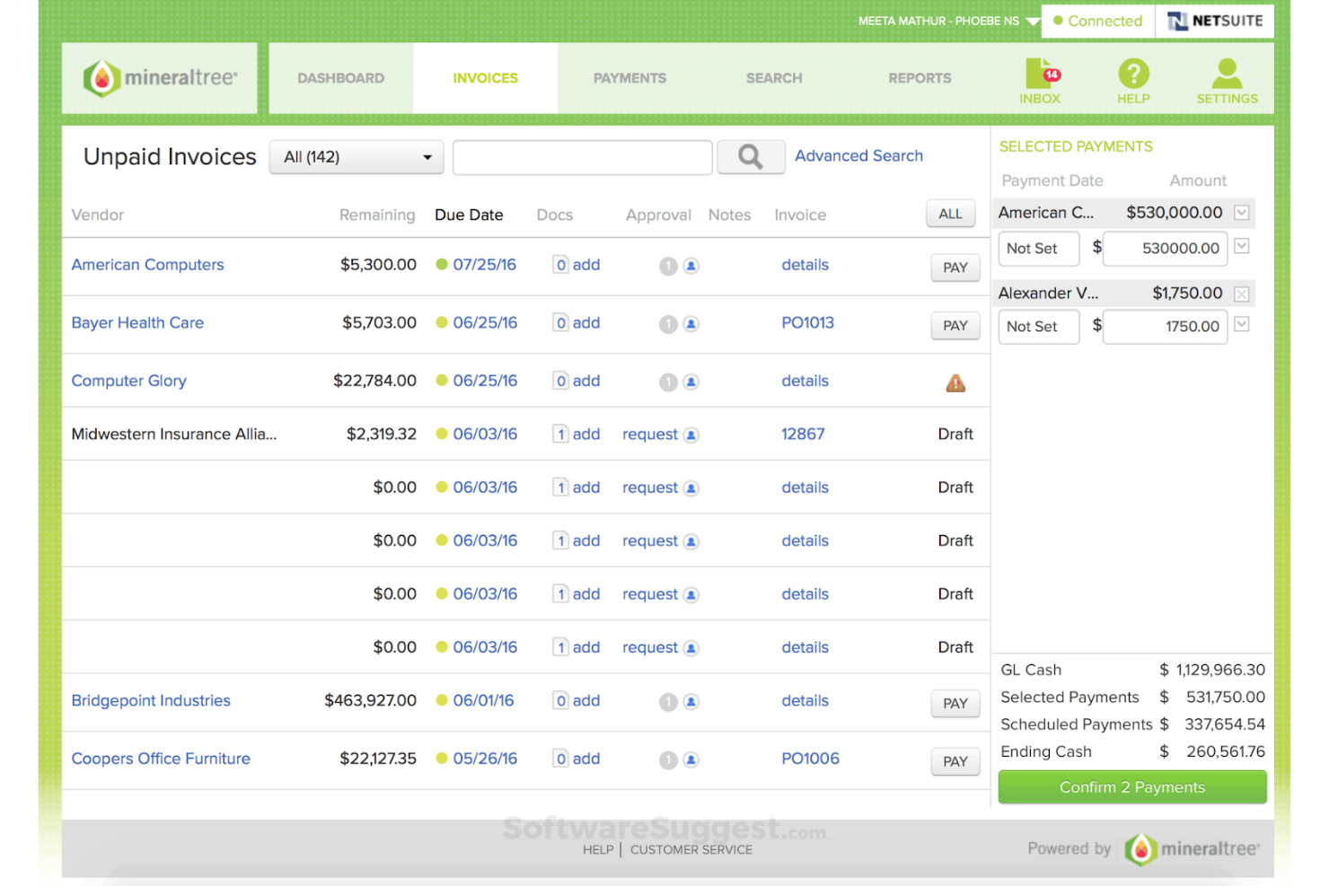 MineralTree TotalAP screenshot - 15 alternativas a AvidXchange para 2026