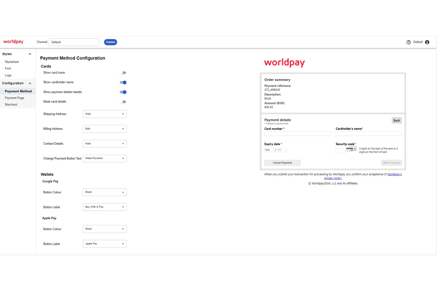 Worldpay screenshot - 10 Soluzioni di Pagamento B2B per il 2026