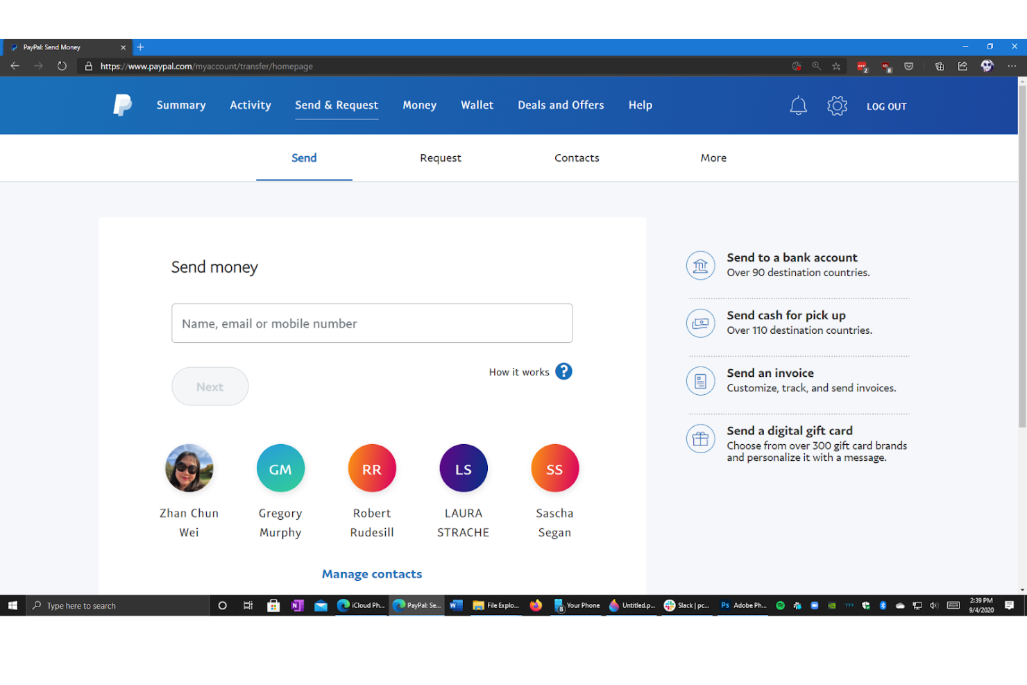 PayPal screenshot - 14 alternativas a Affirm seleccionadas para 2026