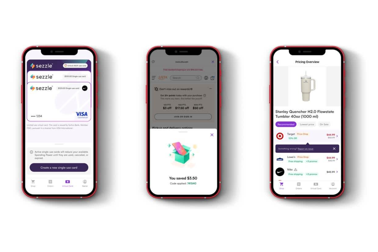 Sezzle screenshot - 14 alternativas a Affirm seleccionadas para 2026