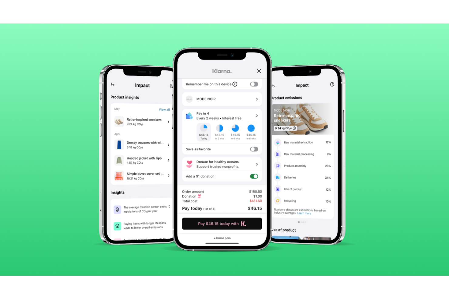 Klarna screenshot - 14 alternativas a Affirm seleccionadas para 2026
